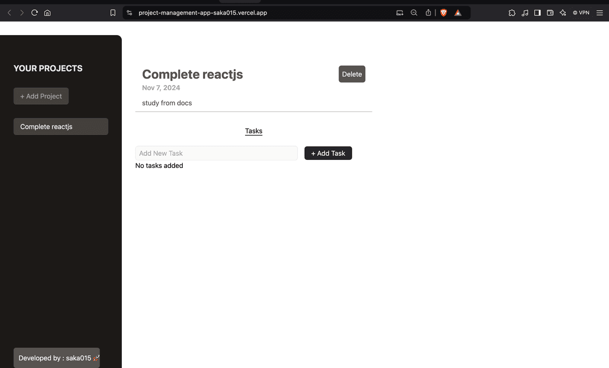 Project Management App