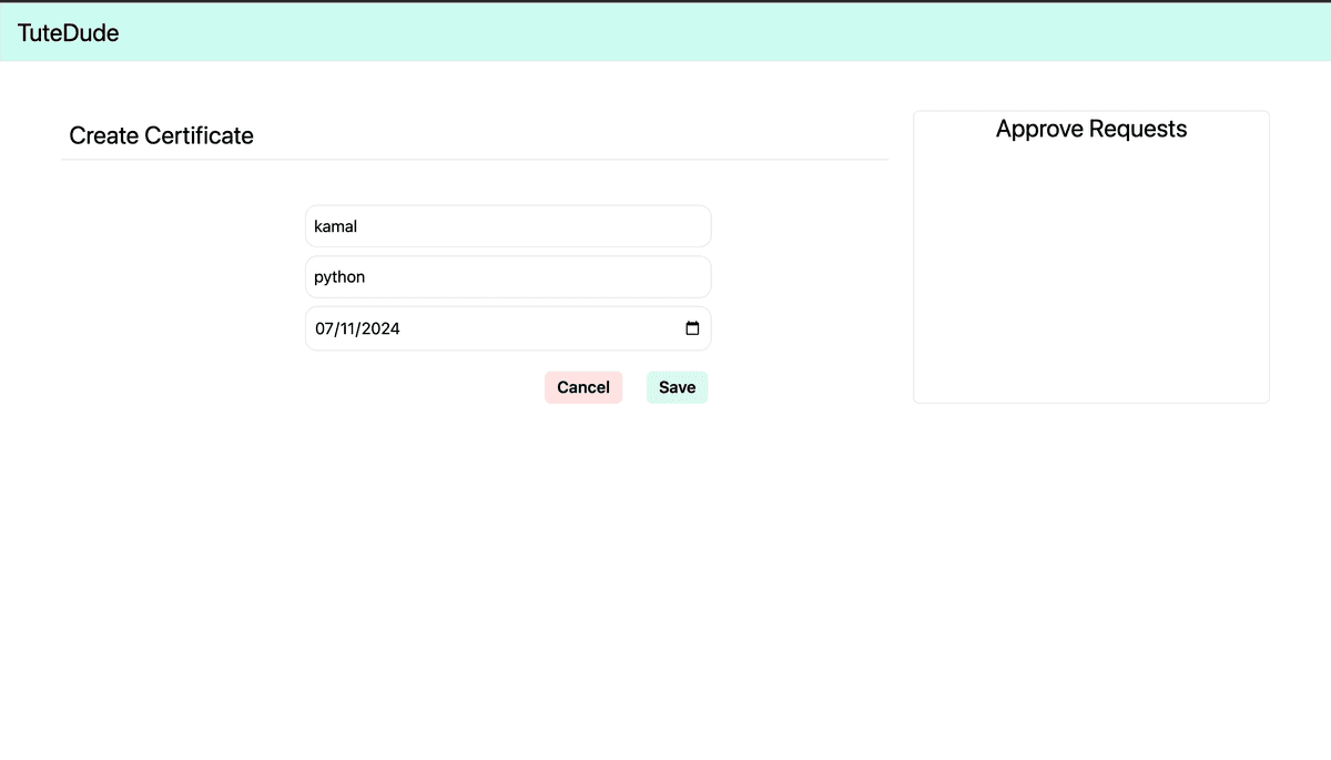 Certificate Generator