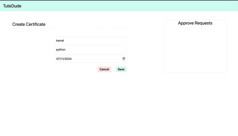Certificate Generator